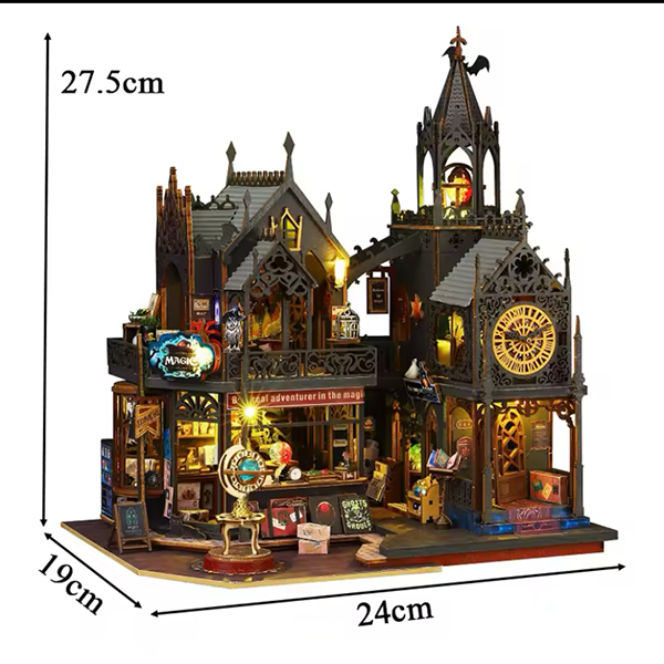 3D Румбокс Волшебный город Holo DIY Dollhouse + Пылезащитный купол SKU: ES012-B фото
