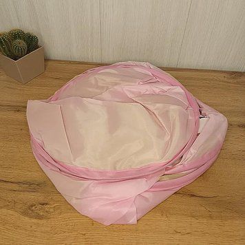 Детская игровая палатка-домик с крышей 90&times;90&times;120 см | Розовый шатёр для девочек, тканевый домик с зайчиком DNT-99 Рожева зайчик вен14 фото