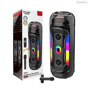 Портативная Bluetooth колонка ZQS8259 с микрофоном, пультом, светомузыкой и аккумулятором 50 Вт ZQS8259 фото