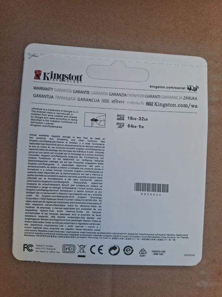 Карта пам'яті Kingston microSDXC 64GB Class 10 UHS-I + SD адаптер | Карта пам'яті 64 ГБ для смартфона, відеореєстратора, камери, до 45 МБ/с 64карта фото