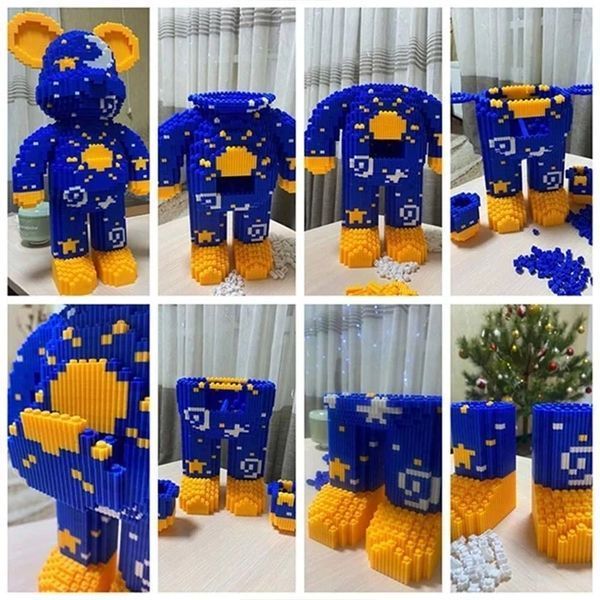 Розвивальний 3D конструктор Magic Blocks &laquo;Ведмедик&raquo;, 50 см &mdash; ігровий набір DIY місяць 2115880075 фото