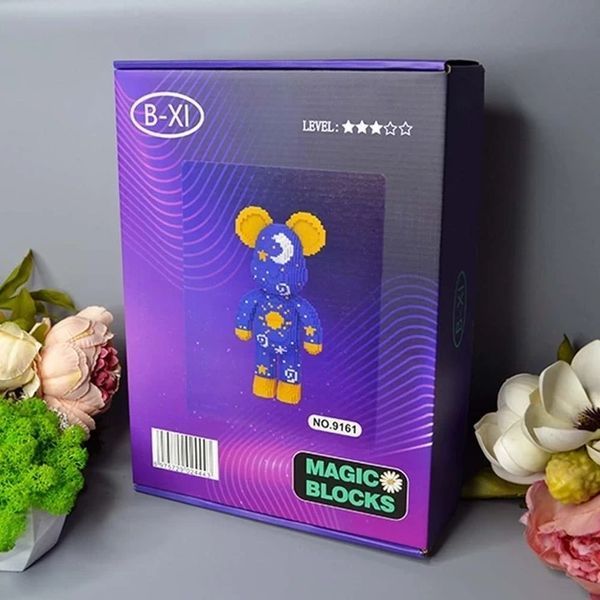 Розвивальний 3D конструктор Magic Blocks &laquo;Ведмедик&raquo;, 50 см &mdash; ігровий набір DIY місяць 2115880075 фото