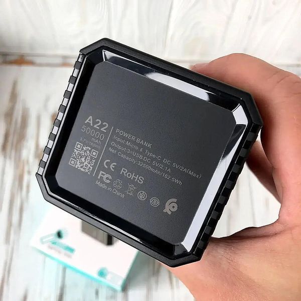 Power Bank Konfulon A22Q 50000 mAh 22.5W &ndash; зовнішній акумулятор зі швидкою зарядкою mkaPower Bank KONFULON A22Q 50000mAh 22.5W фото