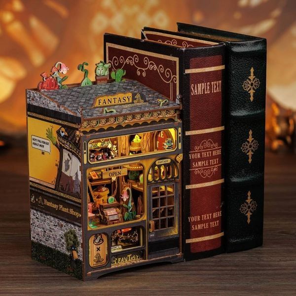Румбокс Книжный уголок "Магазин фантастических растений" | Fantasy Plant Shop 282 деталей, 23&times;18&times;11 см, 15 часов уборки 0113 фото