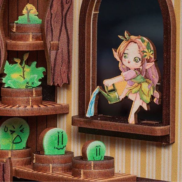Румбокс Книжный уголок "Магазин фантастических растений" | Fantasy Plant Shop 282 деталей, 23&times;18&times;11 см, 15 часов уборки 0113 фото
