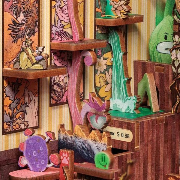 Румбокс Книжный уголок "Магазин фантастических растений" | Fantasy Plant Shop 282 деталей, 23&times;18&times;11 см, 15 часов уборки 0113 фото