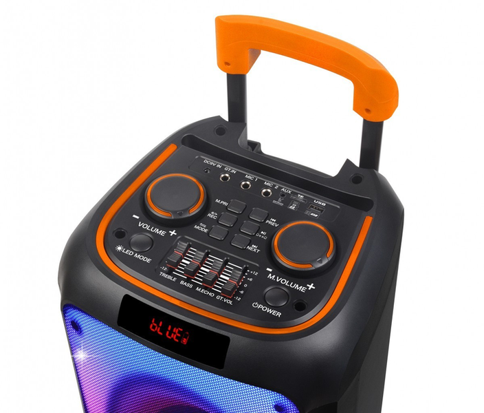 Bluetooth колонка NDR-1095 с колесиками, 8", 4500 мАч, RGB подсветка, микрофон и пульт. 35  (89) фото