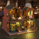 3D Румбокс Книжный магазин &ldquo;Сумерки&rdquo; DIY Dollhouse + Пылезащитный купол SKU: ES017-B фото 1