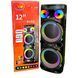 Караоке колонка VIP JT-1250 12" 50000W Bluetooth, 2 мікрофони, акумулятор 7Ач, RGB підсвічування, портативна акустична система VIP JT-1250 (200) фото 1