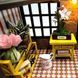 Румбокс 3D DIY &ldquo;Класичний будиночок з крутими сходами&rdquo; з LED підсвіткою &ndash; інтер&rsquo;єрний мініатюрний конструктор 1:12, Hongda Craft M2132 2132 фото 5