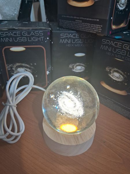 Нічник Галактика космос Кришталева куля Crystal Ball Подарунок планетарна декоративна нічна лампа 3D 2320644649 фото