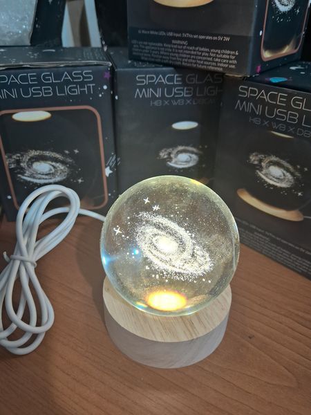 Нічник Галактика космос Кришталева куля Crystal Ball Подарунок планетарна декоративна нічна лампа 3D 2320644649 фото
