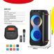 Портативна Bluetooth колонка NDR-610/8892 60см, 60Вт, акумулятор 4500mAh, мікрофон, пульт ДУ, світломузика RGB, чорна ndr610 90 фото 2