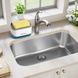 Дозатор для моющего средства Soap Pump Sponge Caddy 300мл с губкой и подставкой | Нажимной диспенсер для кухни бело-серый 33834 фото 4