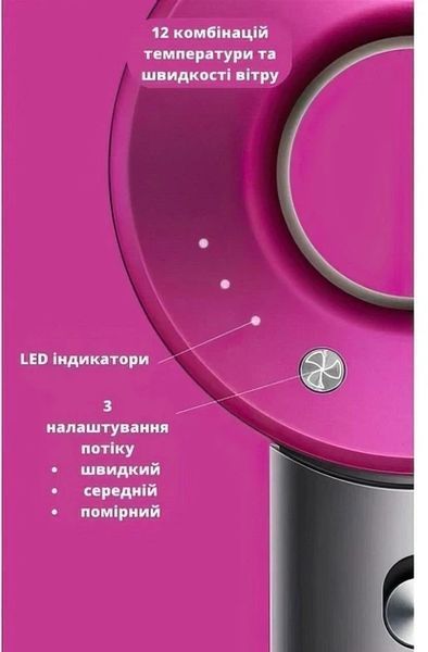 Профессиональный фен Super Hair Dryer 5в1 PRO с турбо режимом и ионизацией с 5 насадками для укладки волос 160 2132407075 фото