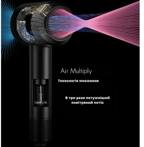 Профессиональный фен Super Hair Dryer 5в1 PRO с турбо режимом и ионизацией с 5 насадками для укладки волос 160 2132407075 фото