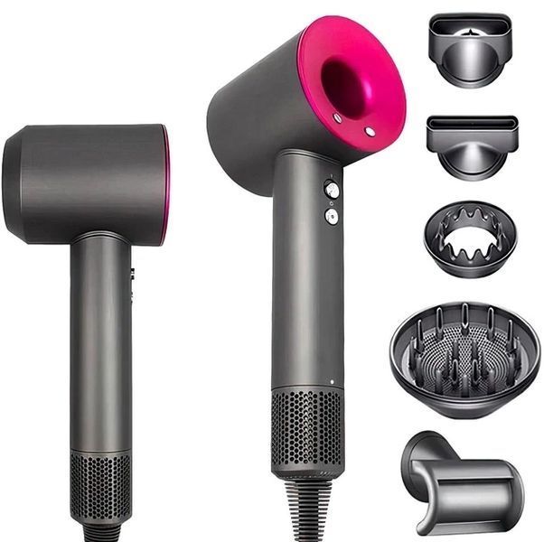 Профессиональный фен Super Hair Dryer 5в1 PRO с турбо режимом и ионизацией с 5 насадками для укладки волос 160 2132407075 фото
