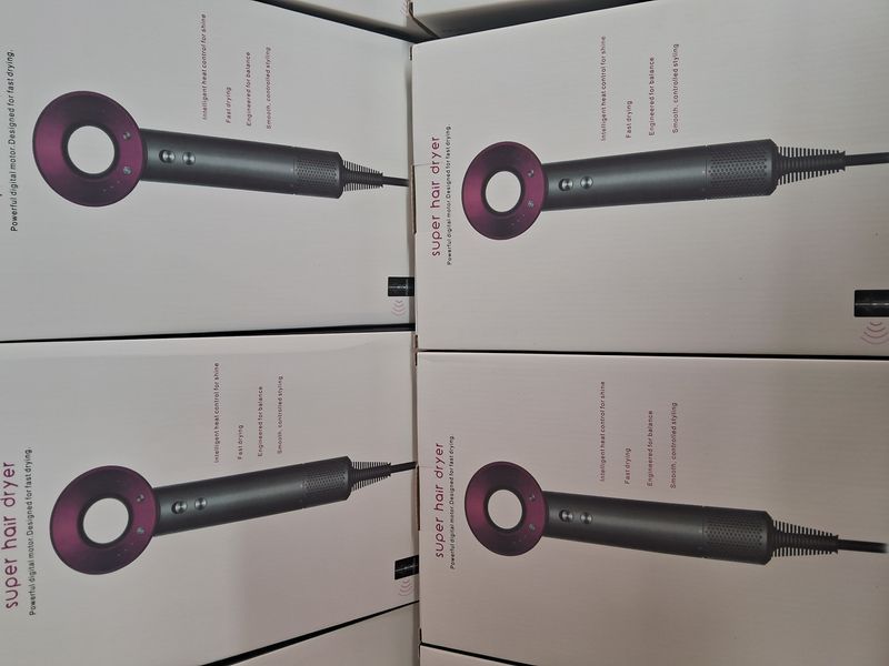 Профессиональный фен Super Hair Dryer 5в1 PRO с турбо режимом и ионизацией с 5 насадками для укладки волос 160 2132407075 фото