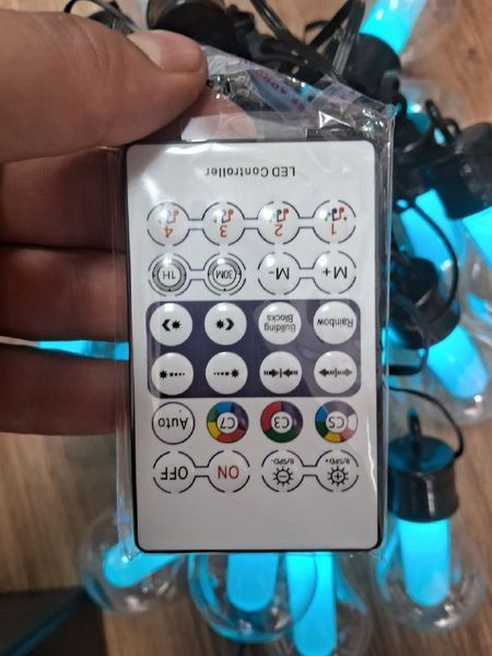 Гирлянда Smart RGB с пультом Лампа Ретро цветная USB 20шт блютуз управления через телефон 100002 фото