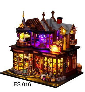 3D конструктор румбокс ES016-B Волшебный дом с сокровищами - DIY кукольный домик с подсветкой ES016-A без купола фото