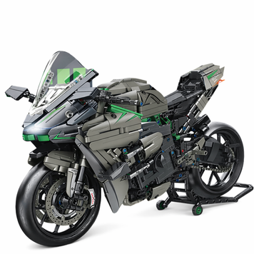 Конструктор мотоцикл Kawasaki H2R 1968 деталей Tech MOC набір 1:5, модель з підсвічуванням, подарунок для дітей та дорослих. G72103 фото