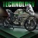 Конструктор мотоцикл Kawasaki H2R 1968 деталей Tech MOC набір 1:5, модель з підсвічуванням, подарунок для дітей та дорослих. G72103 фото 4